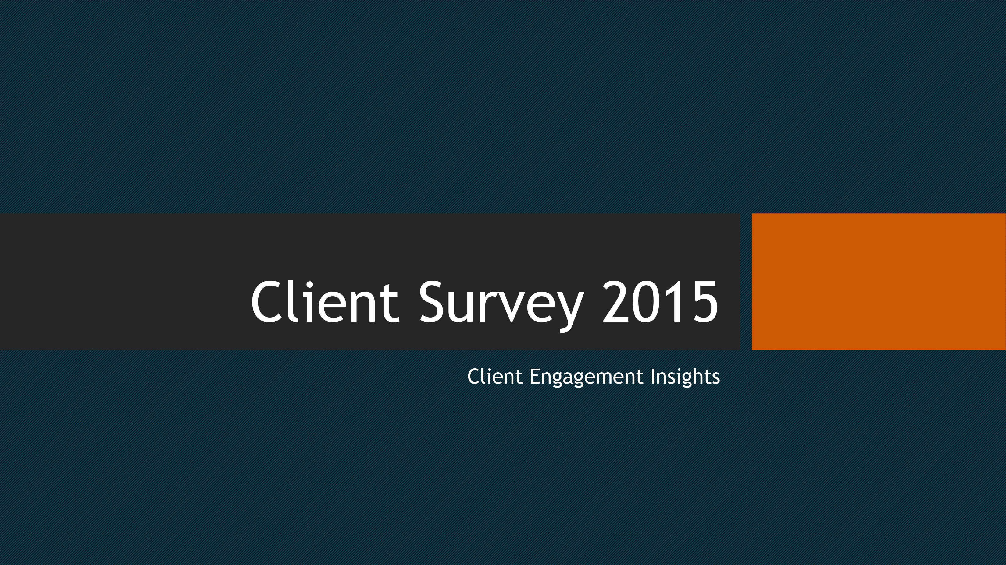 third-party client survey